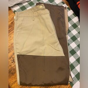 Men's Two-Tone Brown and Tan Pants
